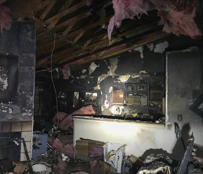 The inside of a Phoenix, AZ home after a major fire