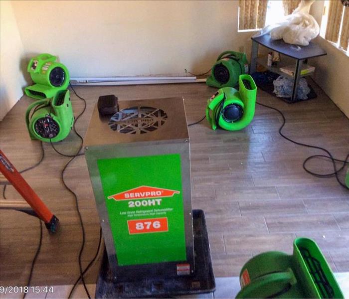 Water damage cleanup.